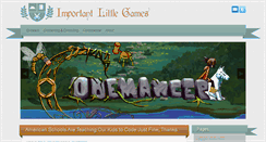 Desktop Screenshot of importantlittlegames.com